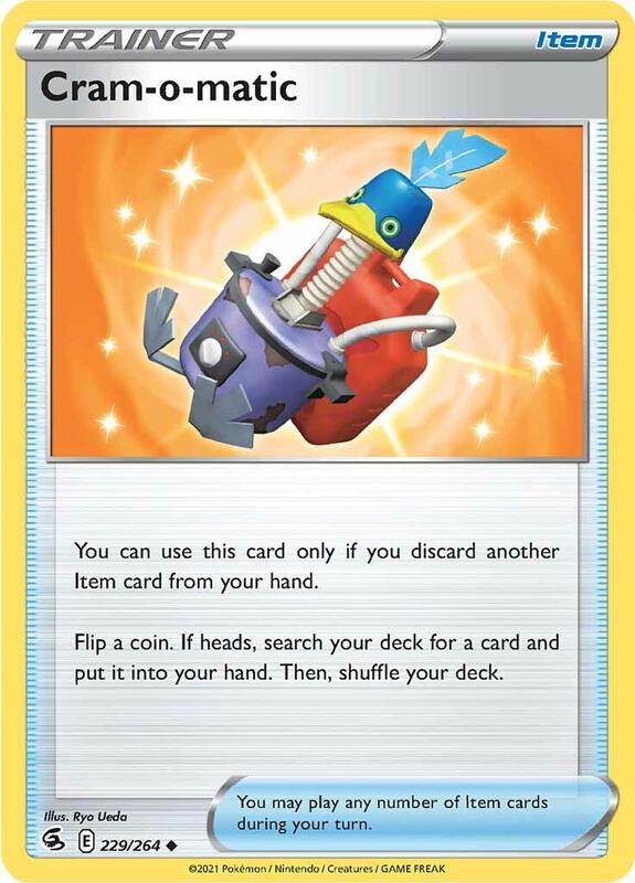 Cram-o-matic - Reverse Holofoil 229/264 Fusion Strike | Uncommon Trainer Card