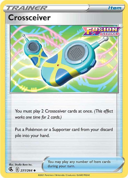 Crossceiver - Reverse Holofoil 231/264 Fusion Strike | Uncommon Trainer Card