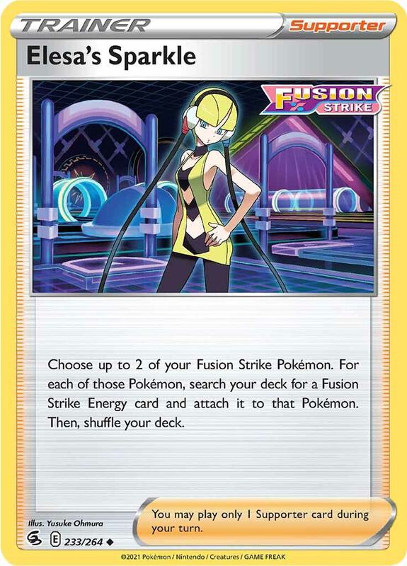 Elesa's Sparkle - Reverse Holofoil 233/264 Fusion Strike | Uncommon Trainer Card