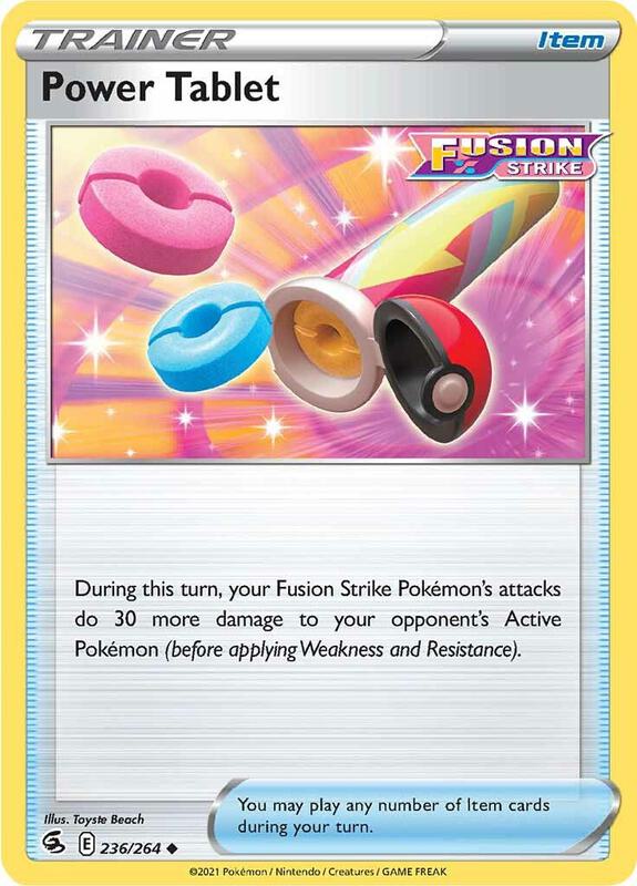 Power Tablet - Reverse Holofoil 236/264 Fusion Strike | Uncommon Trainer Card