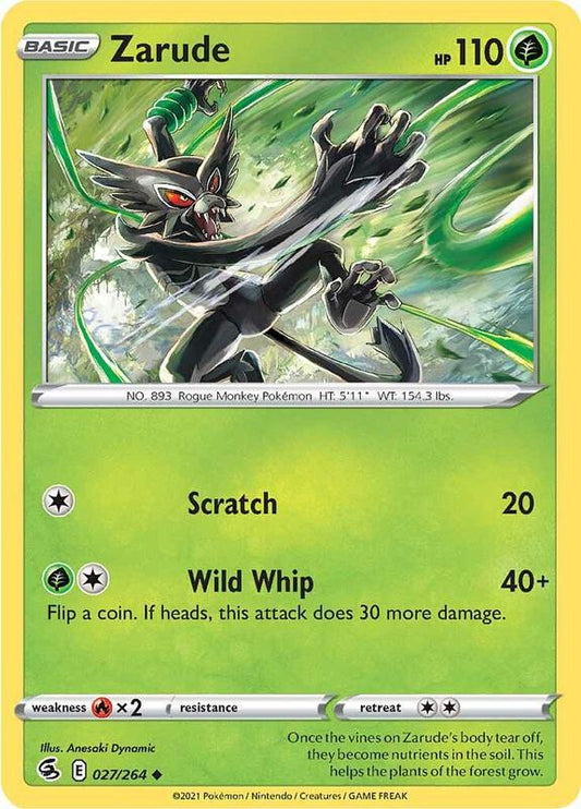 Zarude - Reverse Holofoil 027/264 Fusion Strike | Uncommon Pokemon Card