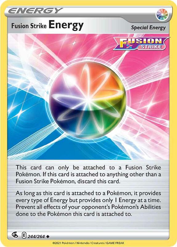 Fusion Strike Energy - Reverse Holofoil 244/264 Fusion Strike | Uncommon Energy Card