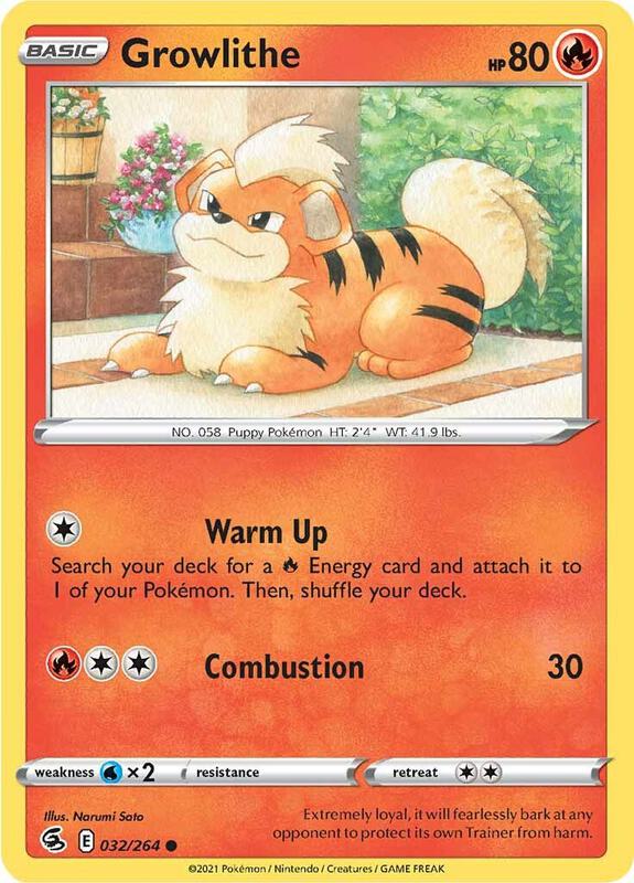 Growlithe - Normal 032/264 Fusion Strike | Common Pokemon Card