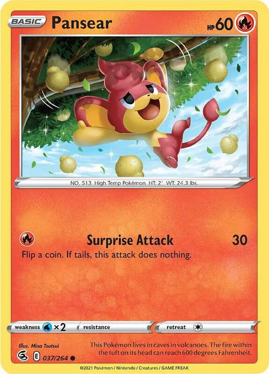 Pansear - Normal 037/264 Fusion Strike | Common Pokemon Card