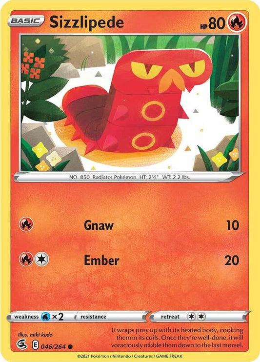 Sizzlipede (46) - Normal 046/264 Fusion Strike | Common Pokemon Card