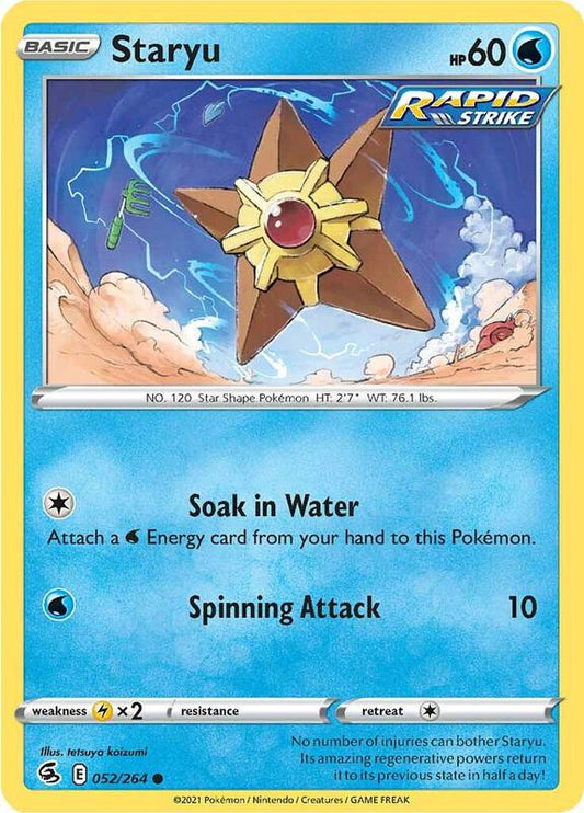 Staryu - Reverse Holofoil 052/264 Fusion Strike | Common Pokemon Card