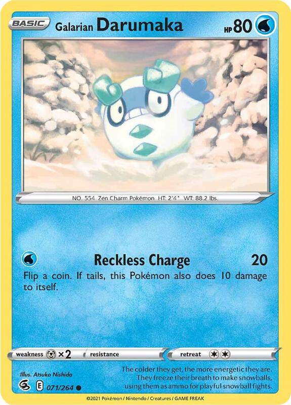 Galarian Darumaka - Reverse Holofoil 071/264 Fusion Strike | Common Pokemon Card