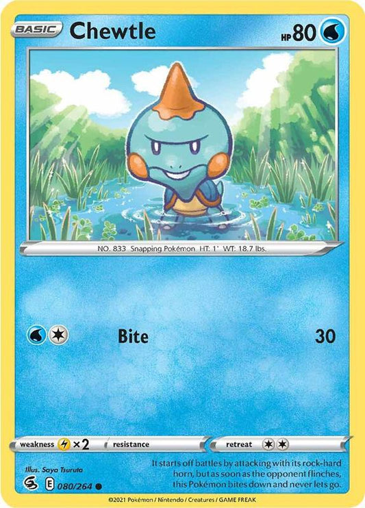 Chewtle - Normal 080/264 Fusion Strike | Common Pokemon Card