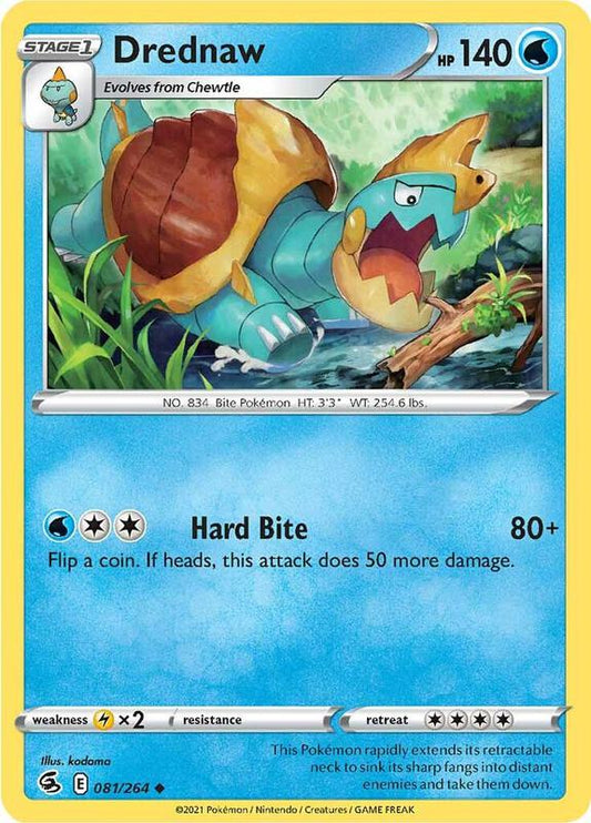 Drednaw - Reverse Holofoil 081/264 Fusion Strike | Uncommon Pokemon Card