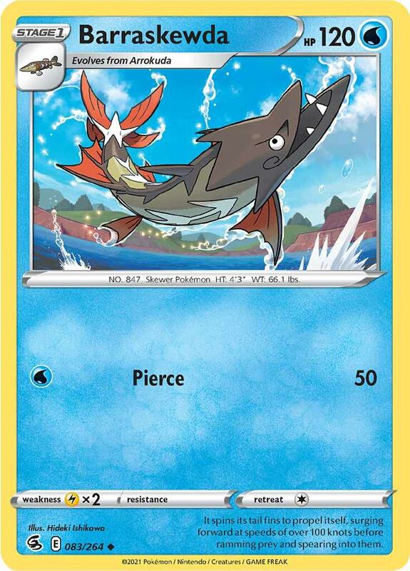 Barraskewda - Reverse Holofoil 083/264 Fusion Strike | Uncommon Pokemon Card