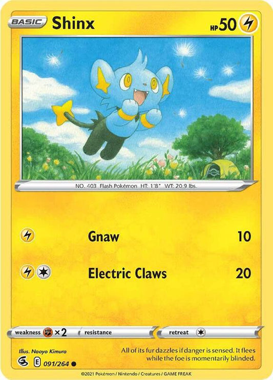 Shinx - Reverse Holofoil 091/264 Fusion Strike | Common Pokemon Card