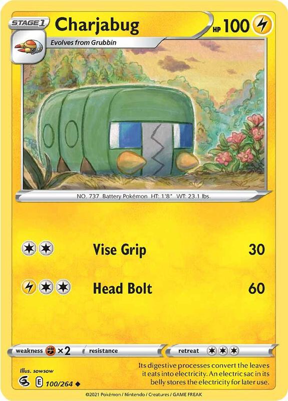 Charjabug - Normal 100/264 Fusion Strike | Uncommon Pokemon Card