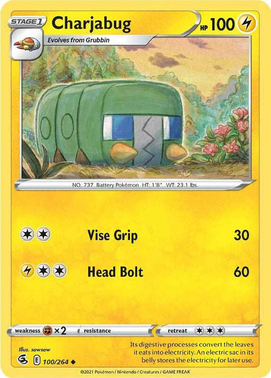Charjabug - Normal 100/264 Fusion Strike | Uncommon Pokemon Card