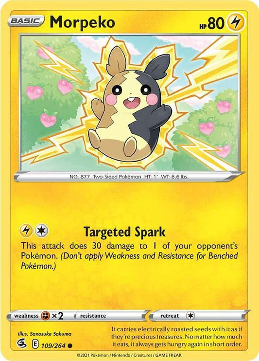Morpeko (109) - Reverse Holofoil 109/264 Fusion Strike | Common Pokemon Card