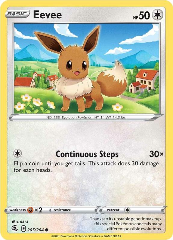 Eevee - Reverse Holofoil 205/264 Fusion Strike | Common Pokemon Card