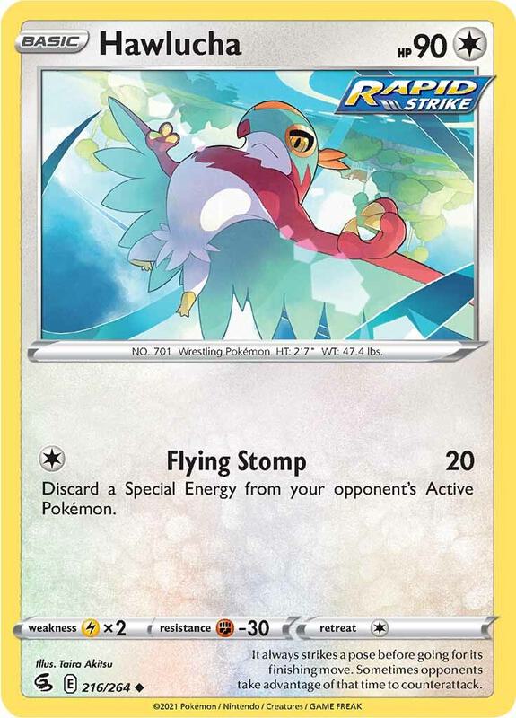 Hawlucha - Reverse Holofoil 216/264 Fusion Strike | Uncommon Pokemon Card