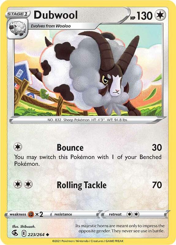 Dubwool - Reverse Holofoil 223/264 Fusion Strike | Uncommon Pokemon Card