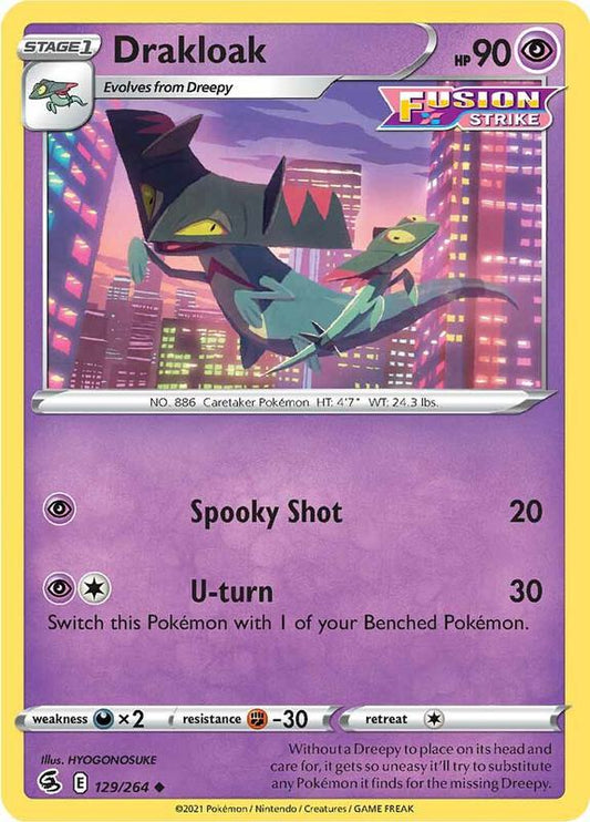 Drakloak - Normal 129/264 Fusion Strike | Uncommon Pokemon Card