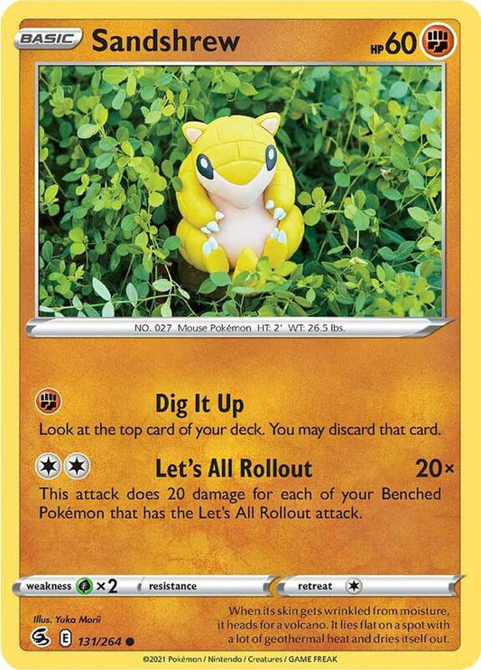 Sandshrew - Normal 131/264 Fusion Strike | Common Pokemon Card