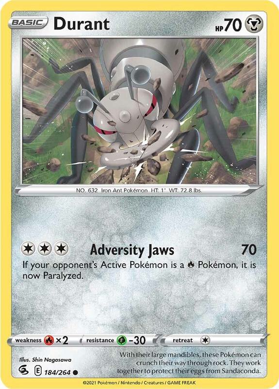 Durant - Reverse Holofoil 184/264 Fusion Strike | Common Pokemon Card