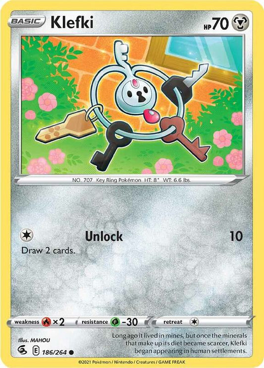 Klefki - Reverse Holofoil 186/264 Fusion Strike | Common Pokemon Card