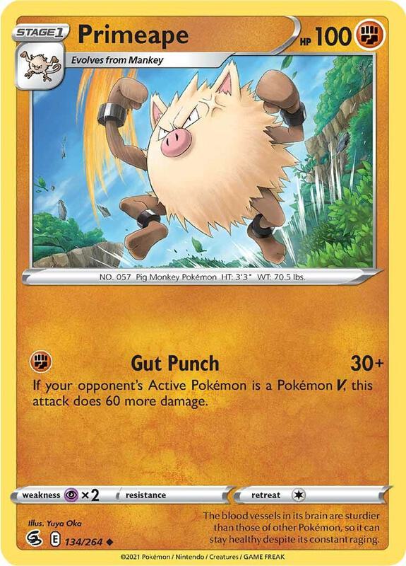 Primeape - Normal 134/264 Fusion Strike | Uncommon Pokemon Card