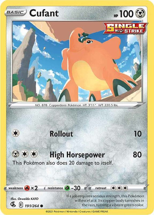Cufant - Normal 191/264 Fusion Strike | Common Pokemon Card