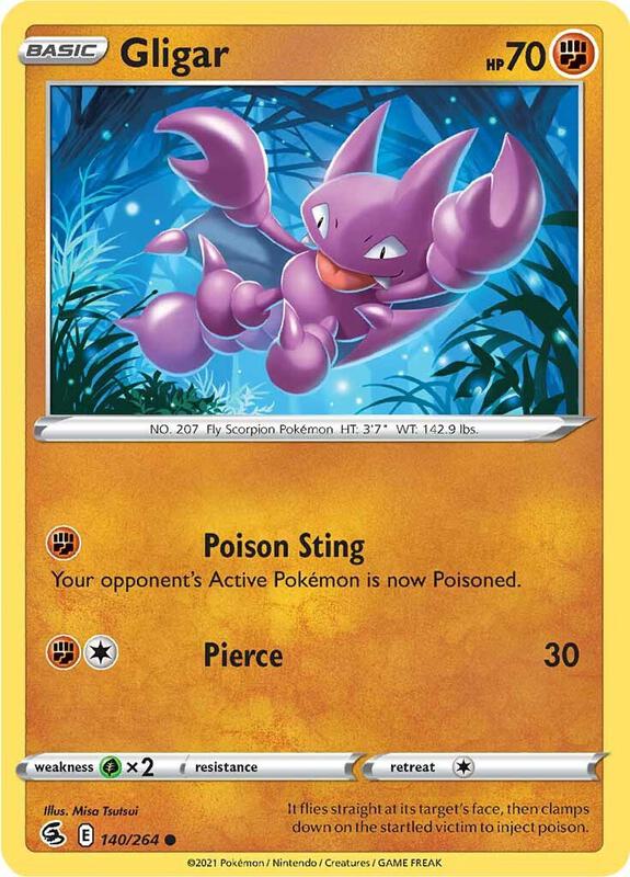 Gligar - Normal 140/264 Fusion Strike | Common Pokemon Card