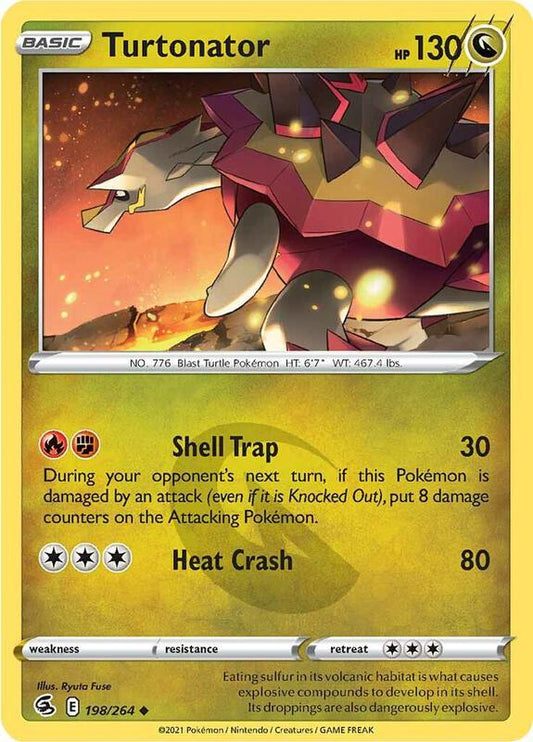 Turtonator - Normal 198/264 Fusion Strike | Uncommon Pokemon Card