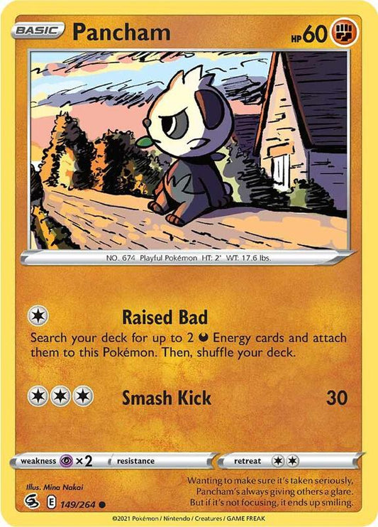 Pancham - Reverse Holofoil 149/264 Fusion Strike | Common Pokemon Card