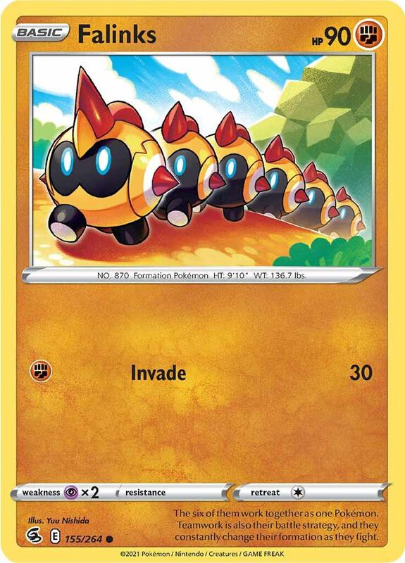 Falinks (155) - Reverse Holofoil 155/264 Fusion Strike | Common Pokemon Card