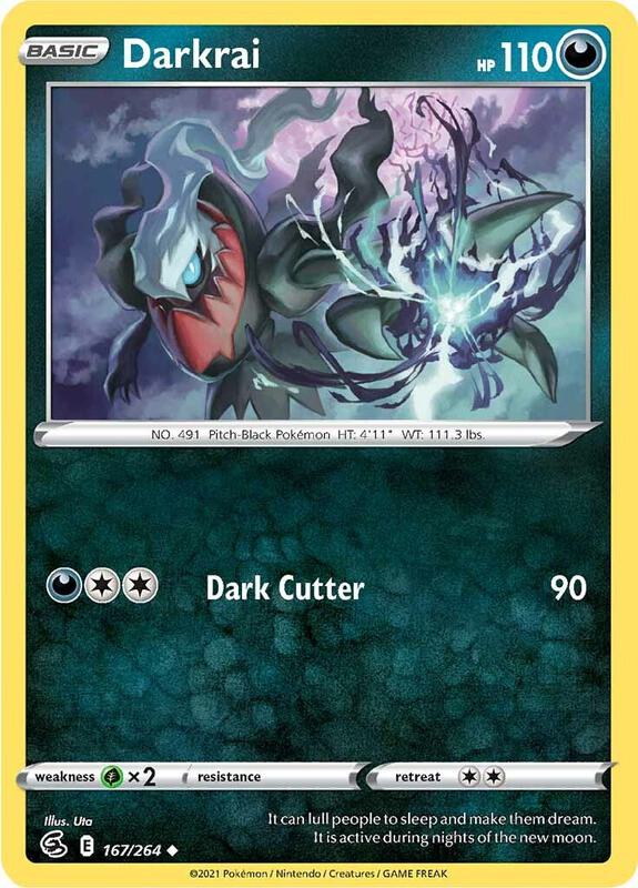Darkrai - Reverse Holofoil 167/264 Fusion Strike | Uncommon Pokemon Card