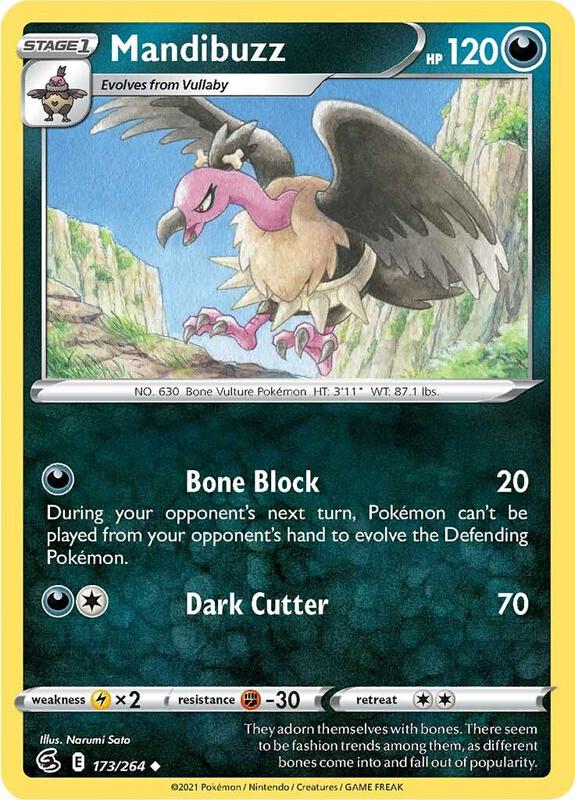 Mandibuzz - Normal 173/264 Fusion Strike | Uncommon Pokemon Card