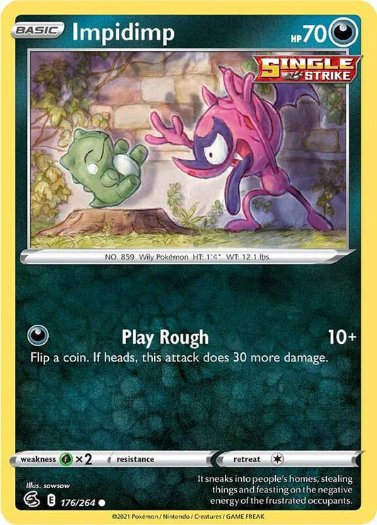 Impidimp - Reverse Holofoil 176/264 Fusion Strike | Common Pokemon Card