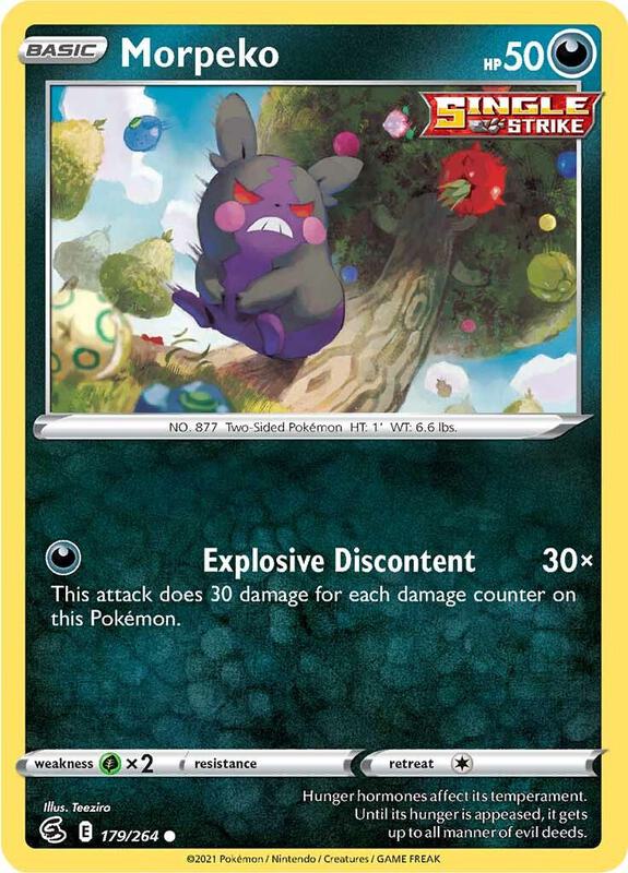 Morpeko (179) - Reverse Holofoil 179/264 Fusion Strike | Common Pokemon Card