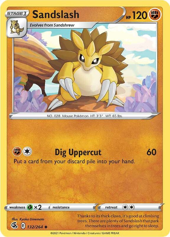 Sandslash - Normal 132/264 Fusion Strike | Uncommon Pokemon Card