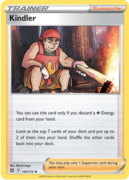 Kindler - Reverse Holofoil 143/172 Brilliant Stars | Uncommon Trainer Card