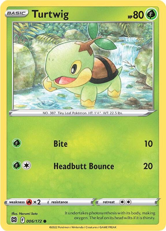 Turtwig - Normal 006/172 Brilliant Stars | Common Pokemon Card
