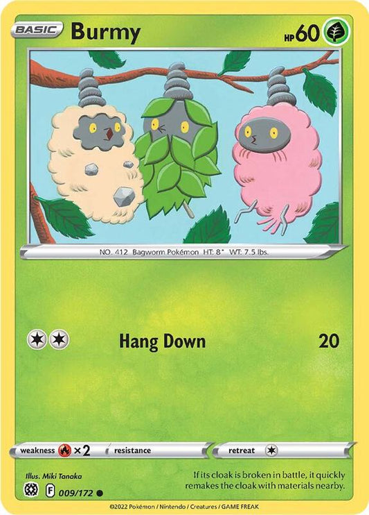 Burmy - Normal 009/172 Brilliant Stars | Common Pokemon Card