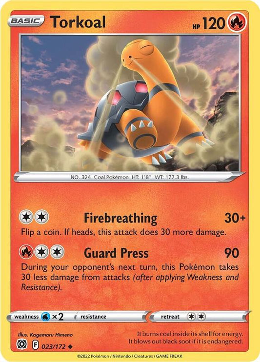 Torkoal - Normal 023/172 Brilliant Stars | Uncommon Pokemon Card