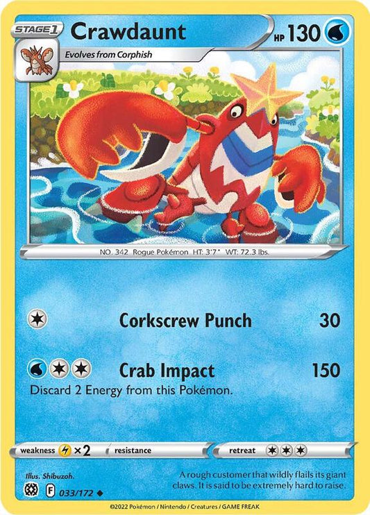 Crawdaunt - Normal 033/172 Brilliant Stars | Uncommon Pokemon Card
