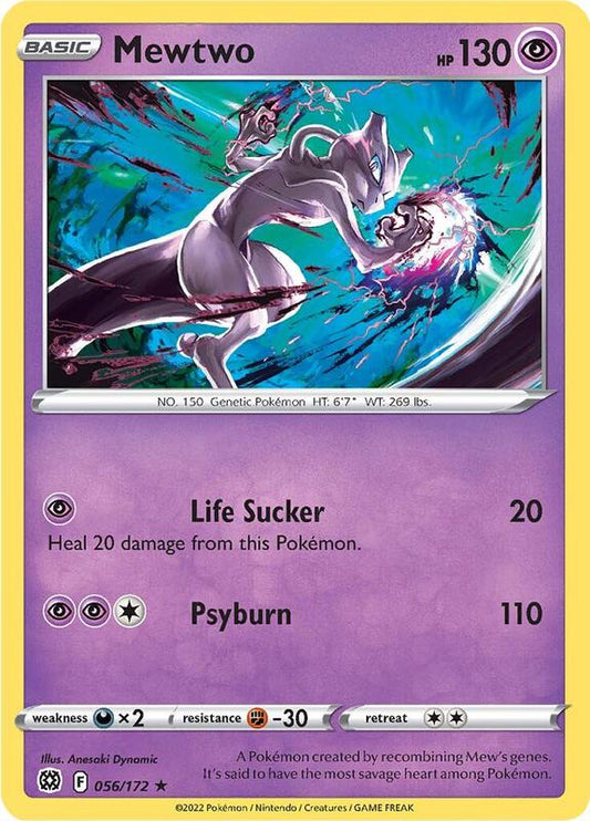 Mewtwo - Reverse Holofoil 056/172 Brilliant Stars | Rare Pokemon Card