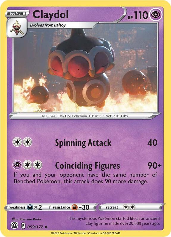 Claydol - Normal 059/172 Brilliant Stars | Uncommon Pokemon Card