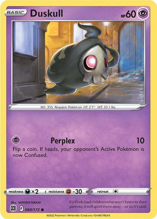 Duskull - Reverse Holofoil 060/172 Brilliant Stars | Common Pokemon Card