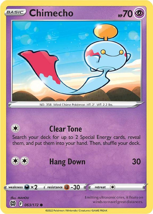 Chimecho - Reverse Holofoil 063/172 Brilliant Stars | Common Pokemon Card