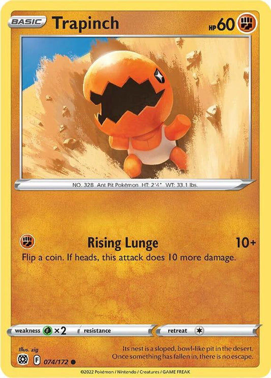 Trapinch - Normal 074/172 Brilliant Stars | Common Pokemon Card