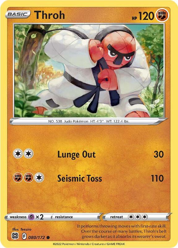 Throh - Normal 080/172 Brilliant Stars | Common Pokemon Card