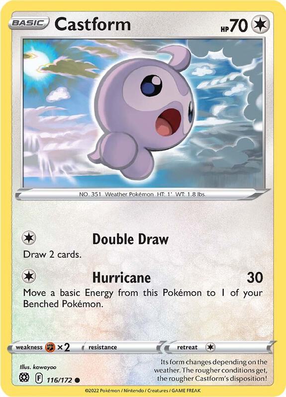 Castform - Normal 116/172 Brilliant Stars | Common Pokemon Card