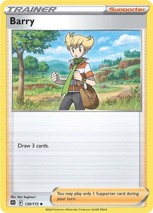 Barry - Reverse Holofoil 130/172 Brilliant Stars | Uncommon Trainer Card