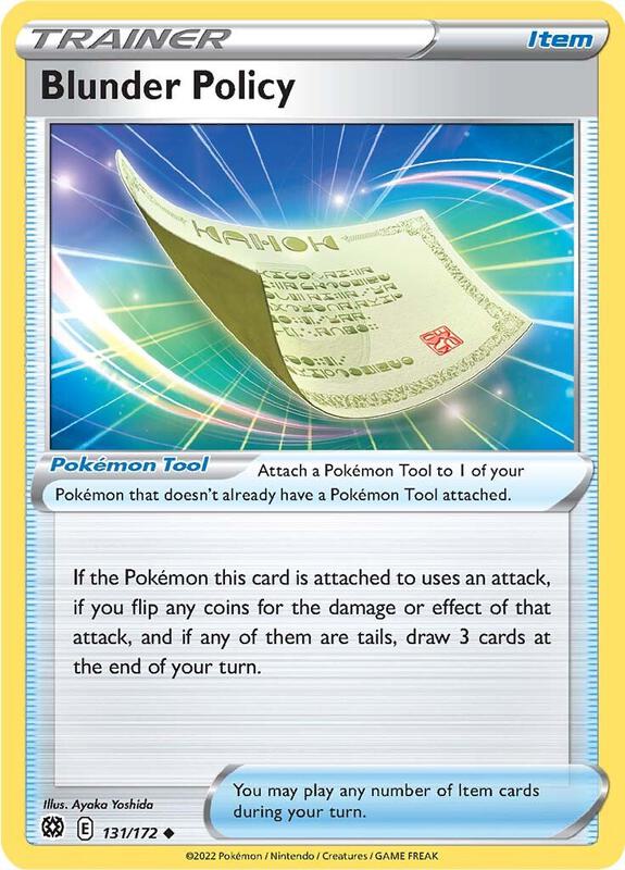 Blunder Policy - Normal 131/172 Brilliant Stars | Uncommon Trainer Card